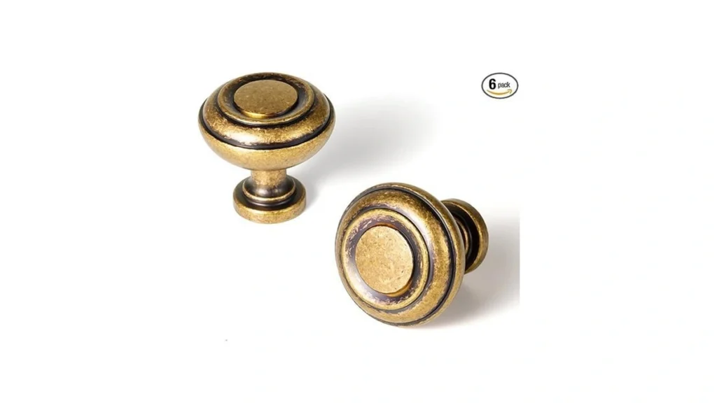 Amazon coupon: Goo-ki 6 Pack Antique Brass Cabinet Knob