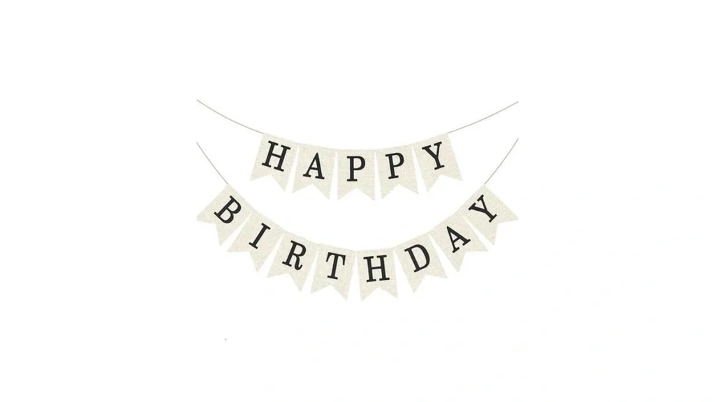 Amazon coupon: Gcqq Happy Birthday Banner - No Diy Blac