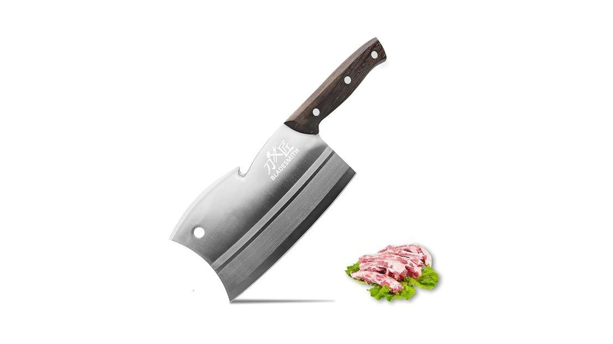 Amazon code: Bladesmith Meat Cleaver Multi-purpose Du