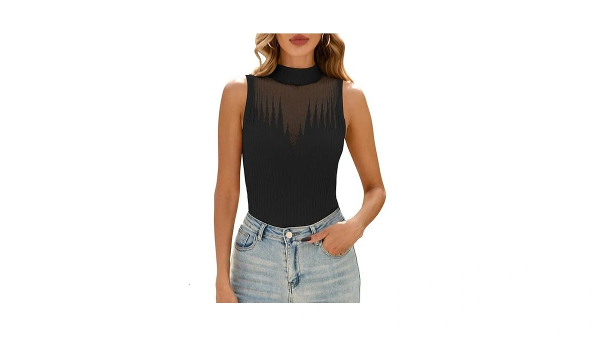 Amazon code: Cakulo Womens Summer Sleeveless Ribbed T