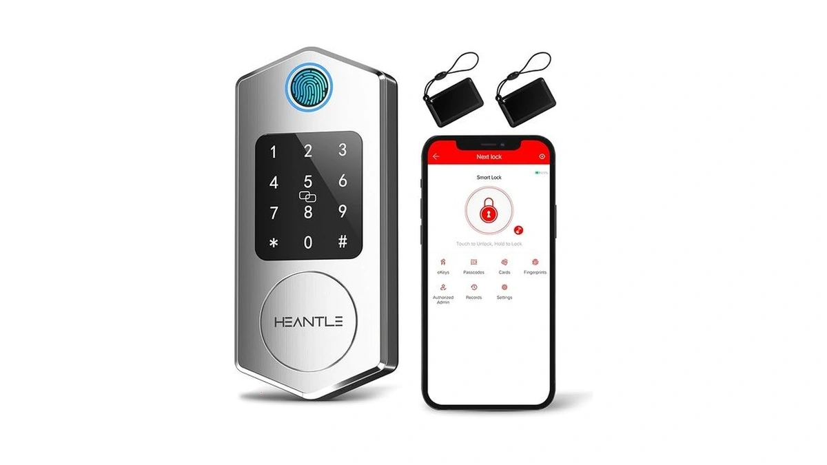 Amazon code: Keyless Entry Door Lock Heantle Fingerpr