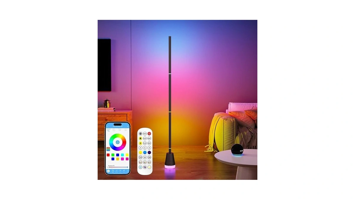 Amazon code: Clownya Led Corner Floor Lamp With App C