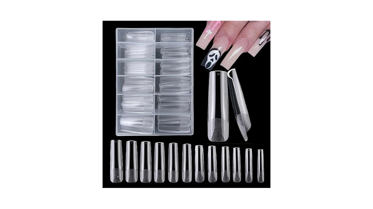 Amazon coupon: Addfavor Xxl Gel Nail Tips Square 240pcs