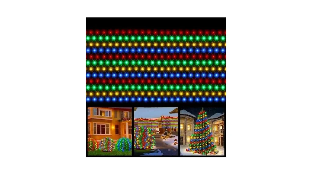 Amazon code: Christmas Net Lights 360 Led Outdoor 12f