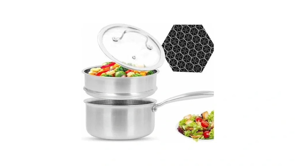 Amazon coupon: Audanne Sauce Pan With Steamer 2 Quart H