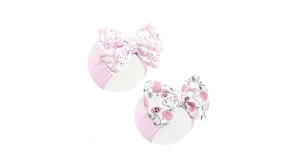 Amazon code: Yanjie Halloween Baby Headbands Bow Ghos
