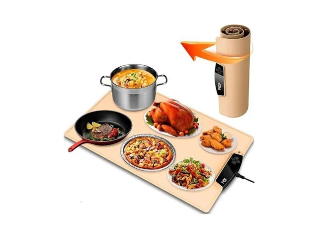 Electric Food Warmer Mat Portable Rollable Warming… Coupon