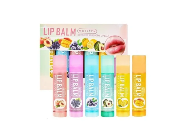 6 Packs Lip Balm Gifts Moisturizing Lip Care Stick… Code
