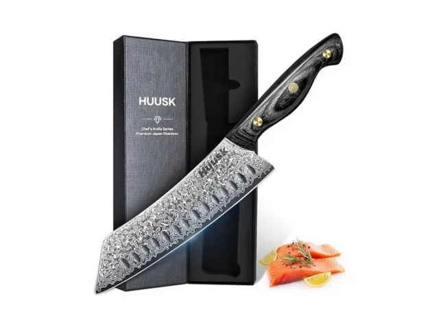 Huusk Damascus Kiritsuke Knife 7inch – Japanese… Coupon