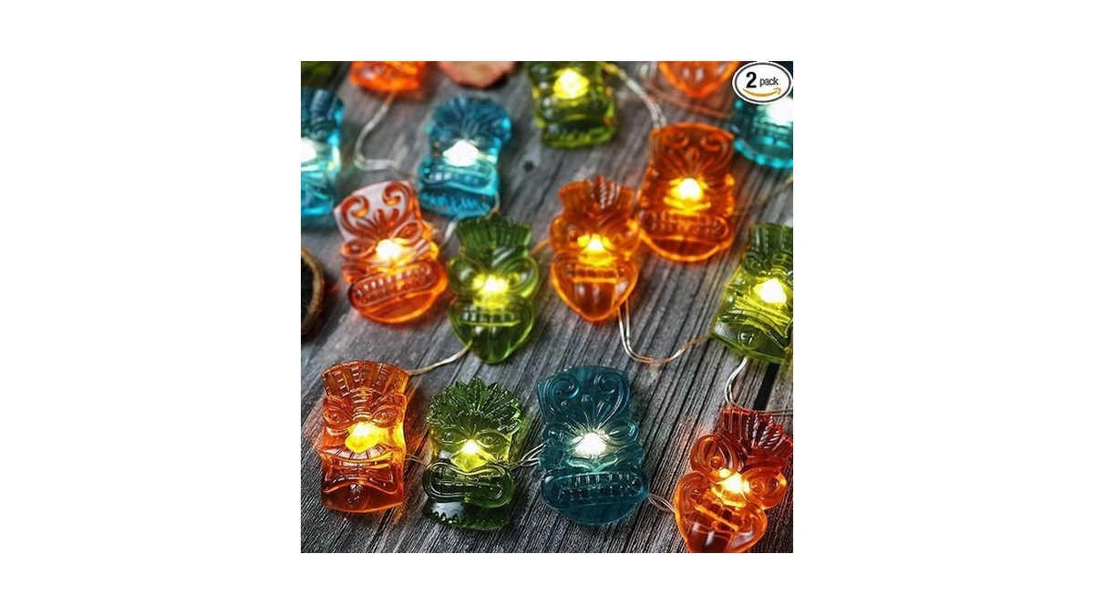 Amazon code: Bartlett Solar Tiki Mask Lights Outdoor