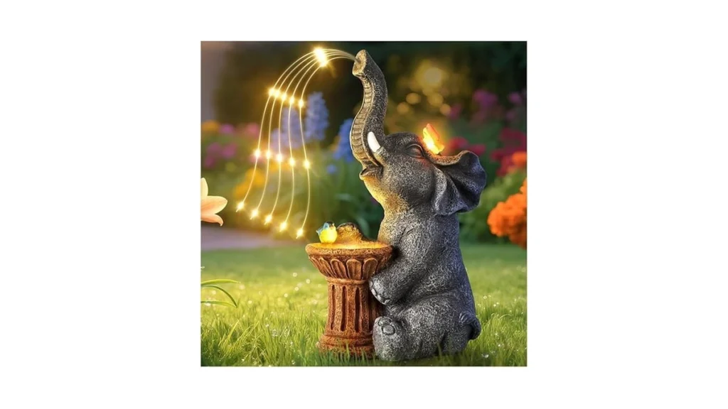 Amazon code: Garden Decor Watering Elephant Statues H