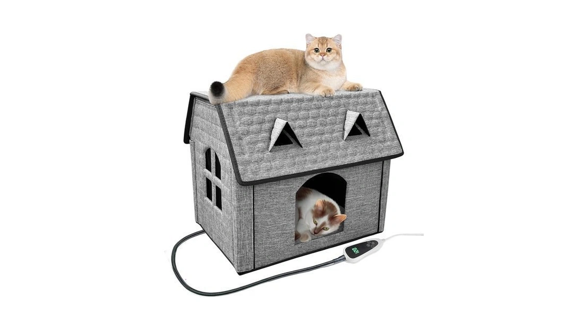 Amazon coupon: Golopet Indoor Heated Cat House Adjustab