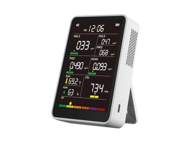Professional Indoor Air Quality Monitor With 7x Aqi…