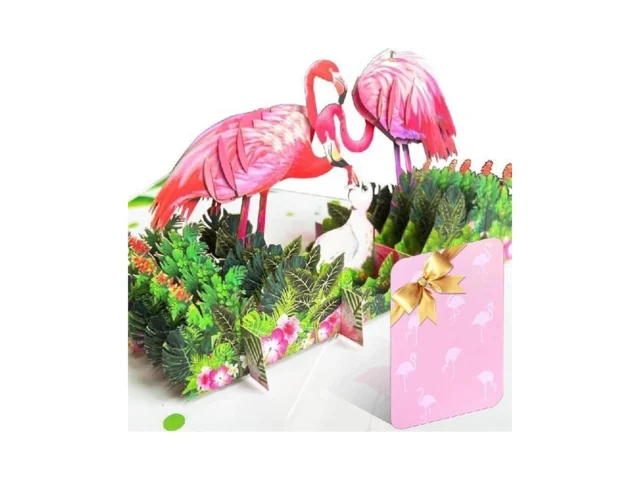 Lifairea Mom Birthday Card- 3d Pop Up Flamingo… Code