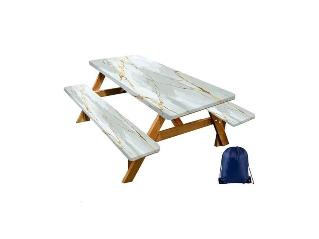 Capsceoll Picnic Table Cover With Bench Covers… Coupon
