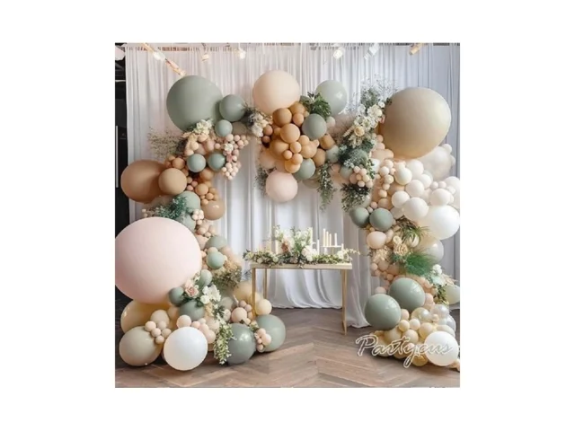 Dusty Green Nude Balloon Garland Double Stuffed… Code