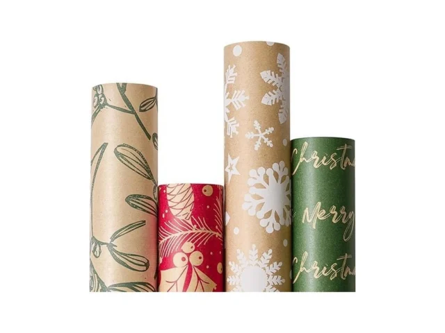 Yangte Vintage Recyclable Christmas Wrapping Paper… Code