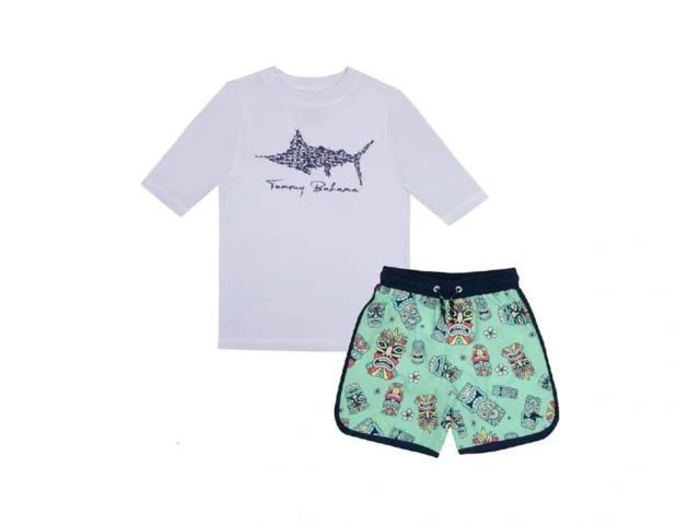 Tommy Bahama 2-piece Swimsuit Set Rash Guard Swim… Coupon
