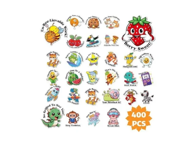 Kalysky 400pcs Reward Stickers For Kids Waterproof… Code