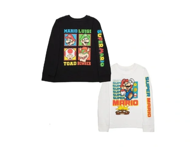 Nintendo Kids Super Mario Bros Mario Luigi Boys… Coupon