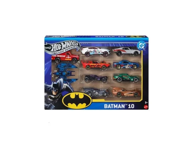 Hot Wheels Toy Cars Batman-themed 10-pack Set Of 10…