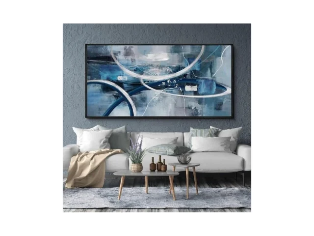 Xlsjerst Large Abstract Canvas Wall Decor – Modern… Coupon