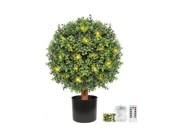 Jozhenju 24 T Artificial Boxwood Ball Topiary Tree… Code