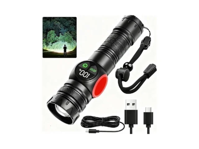 Hausbell Rechargeable Tactical Flashlight High… Code