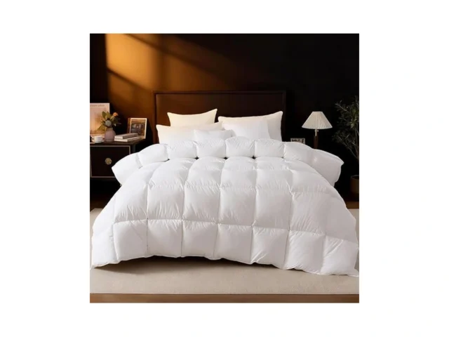 Drovan Goose Feather Down Fiber Comforter Full Size… Code