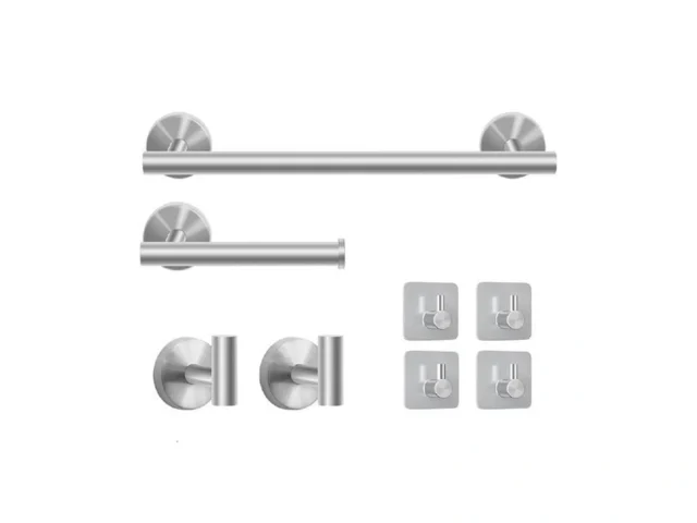 8-piece Bathroom Hardware Set Brushed Nickel Sus304… Code