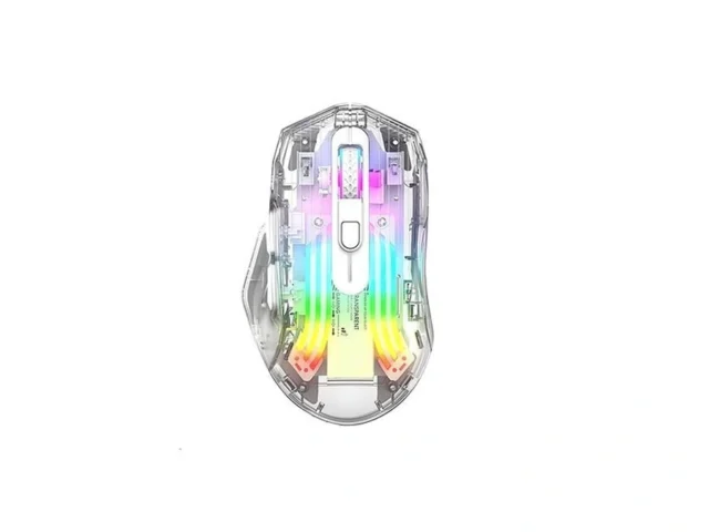 Hxmj-wireless Gaming Mice With Transparent Crystal… Code