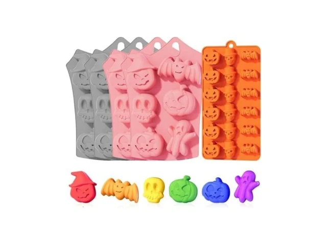 Halloween Silicone Molds With Pumpkin Ghost Bat And… Code