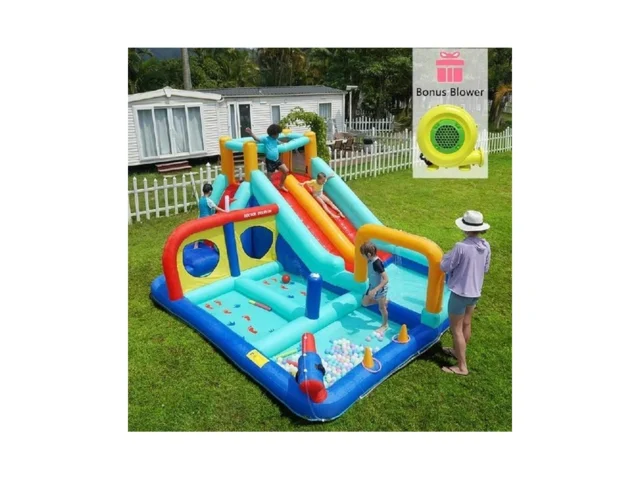 Heccei Giant Inflatable Water Bounce House With… Coupon