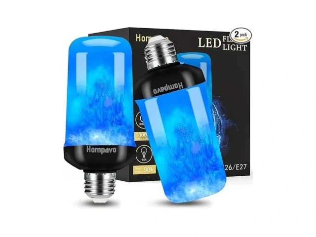 Upgraded Hompavo Led Flame Light Bulbs 4 Modes… Code