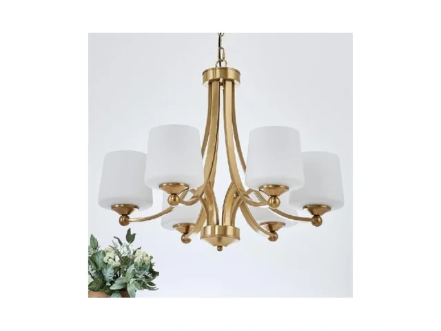 Afirstcght Modern 6-light Brass Chandelier 25 59in… Coupon