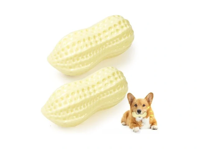 Jieffifa Squeaky Dog Toys 2 Pcs Peanut Shape Toys… Coupon