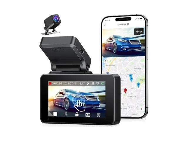 Kingslim Dash Cam Front And Rear 4k Car Dash Camera…