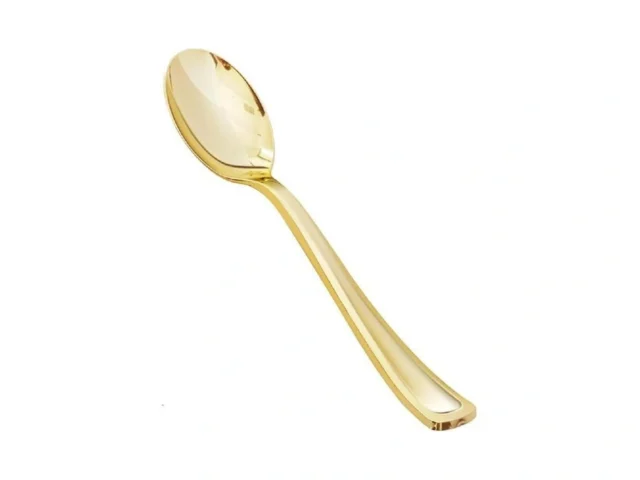 Bestvip 300 Pack 6 9 Inch Gold Plastic Spoons Heavy… Code