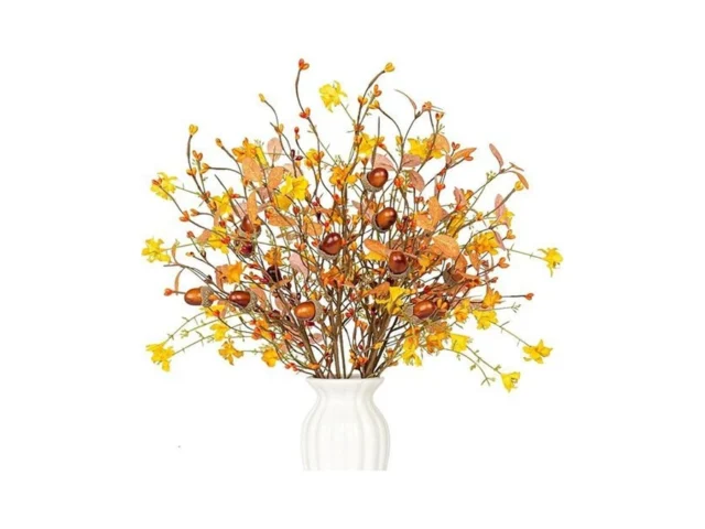 Magicwreath Artificial Fall Flowers 12 Pack Fall… Coupon