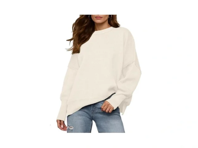 Womens Sweaters Fall 2025 Oversized Crewneck… Code