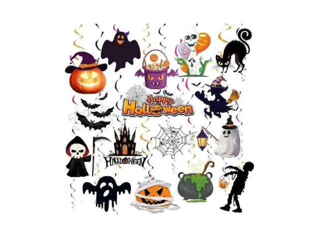 Halloween Party Hanging Swirls Decorations 32 Pcs… Code