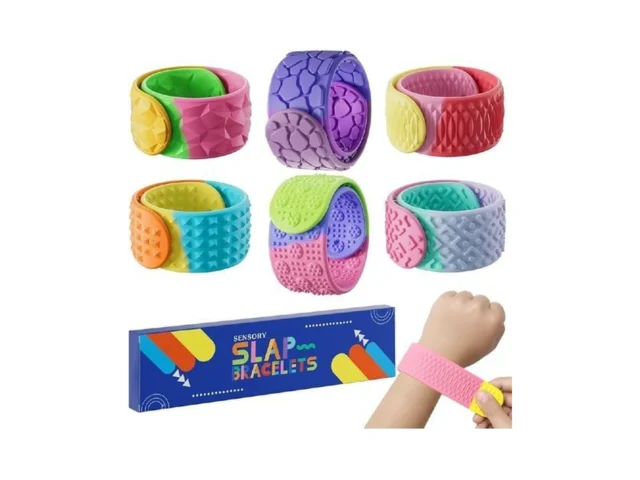 Sensory Slap Bracelets For Kids Teens 6pcs Fidget… Code