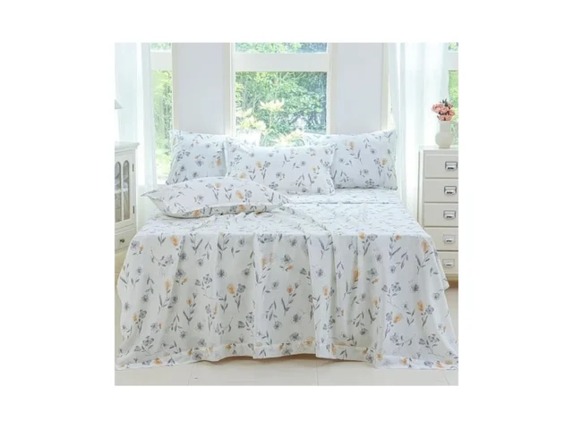 Bajure Floral Cotton Bedding Set – King Size-… Coupon