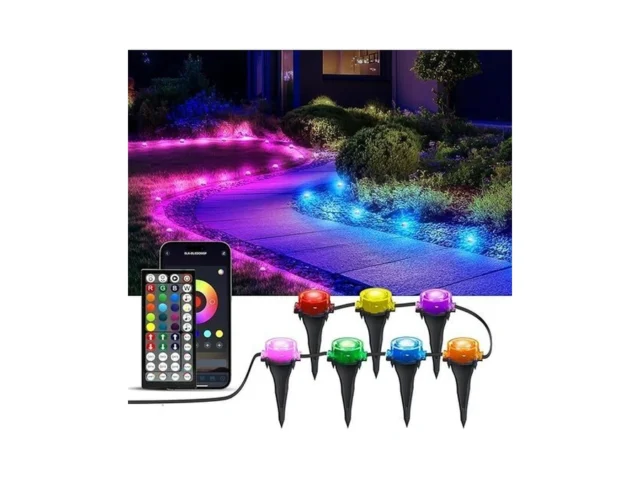 Ivrich Outdoor Ground Lights 100ft Smart Rgb… Coupon