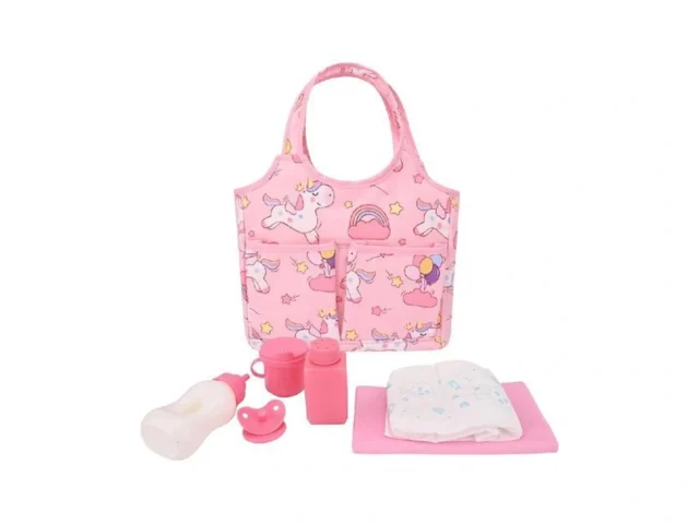 Bebamour 7 Pcs Baby Doll Diaper Bag Set Baby Doll… Code
