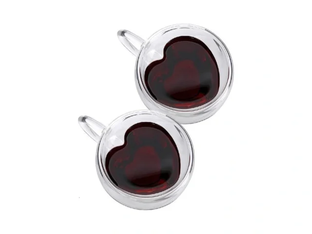 Cnglass Mothers Day Gifts For Mom Double Wall Heart… Code