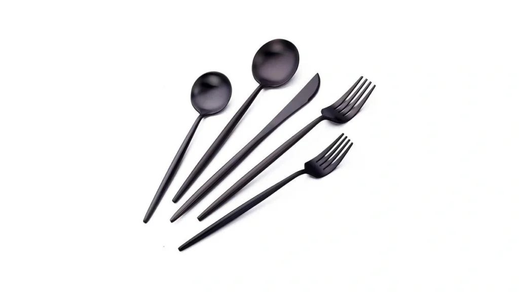 Amazon code: S Artsharing 20-piece Black Silverware S