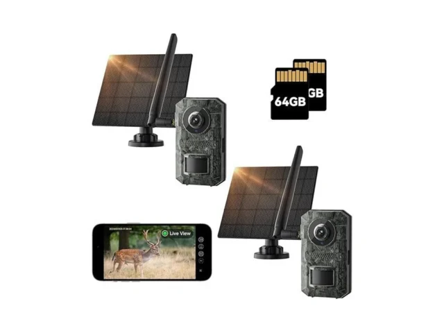 Trail Camera 2 Pack 2k Hd Live Cellular Trail… Coupon