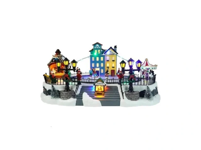 Yqqy 16 Skating Christmas Village – Animated Winter… Code