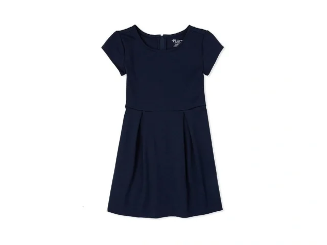 The Children S Place Short Sleeve Ponte Dress Tidal 12